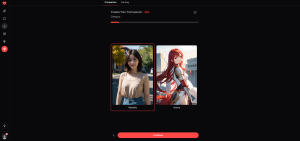 Nectar AI character creation screen 2 with 300+ customization options for appearance and personality