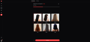Nectar AI character creation screen 5 with 300+ customization options for appearance and personality