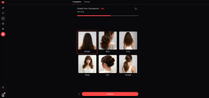 Nectar AI character creation screen 7 with 300+ customization options for appearance and personality