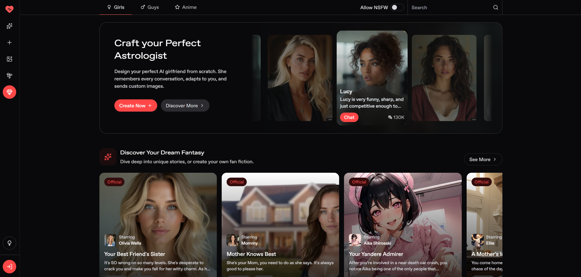 Nectar AI Girlfriend: Is the “No Filter” Promise Real? (Honest Review) interface