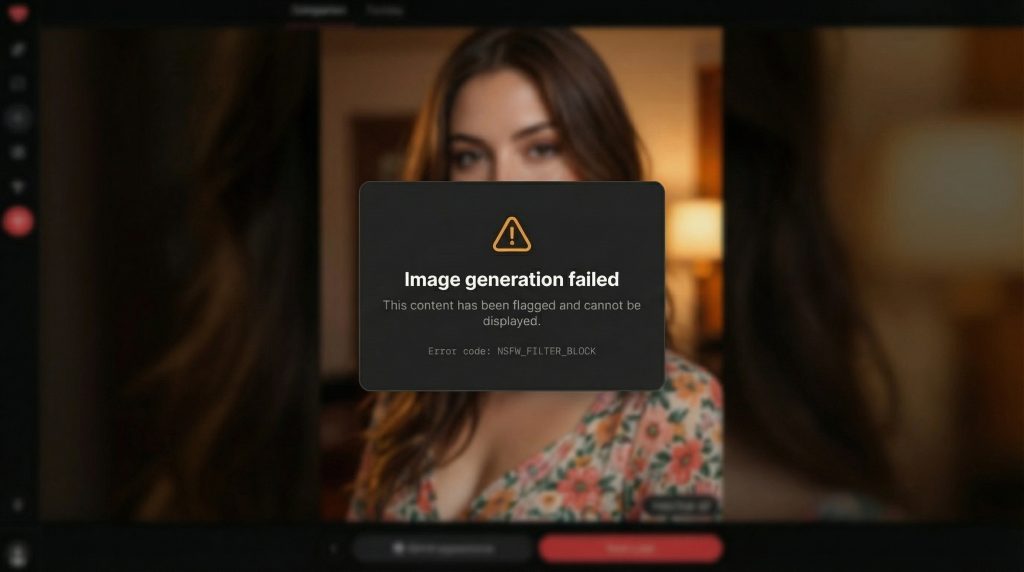 Nectar AI image generation artifact showing distorted hands common AI rendering issue
