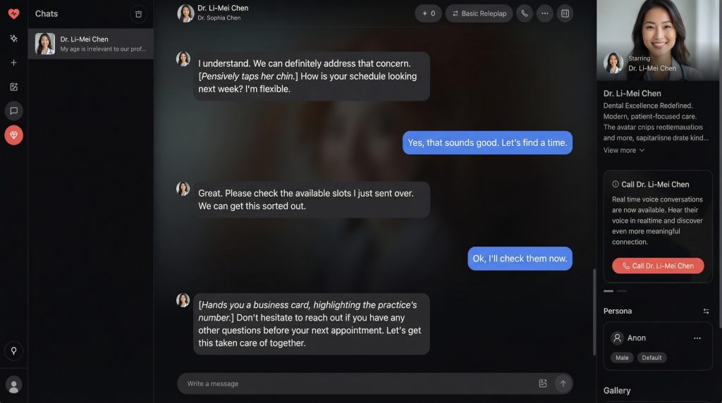 Nectar AI memory test showing context retention across 50+ messages in conversation